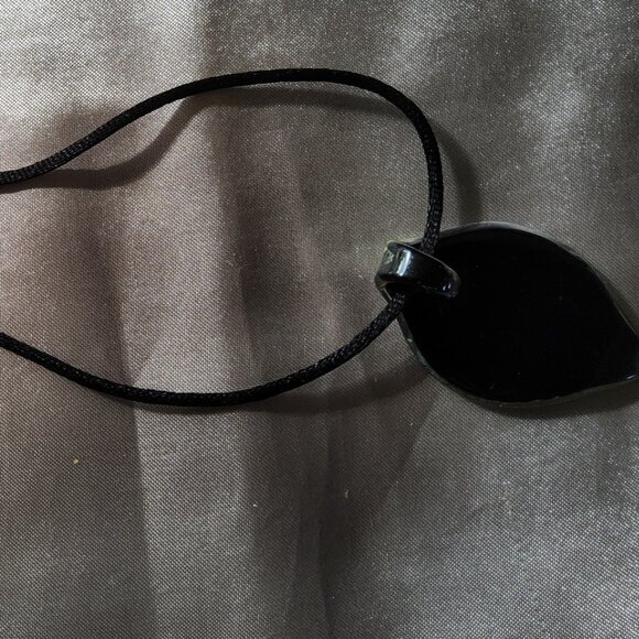 Art Glass Pendant Necklace/Mercy House Horn Halo earrings - Picture 7 of 13